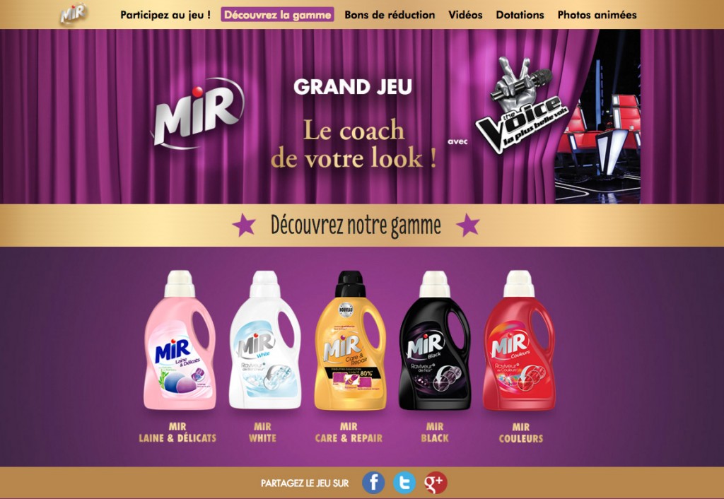 MIR site gamme